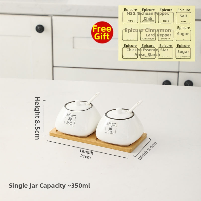 Kerámia fűszers tartó készlet — könnyű luxus stílus, anyag kerámia, testreszabás nélkül