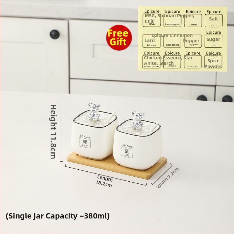 Kerámia fűszers tartó készlet — könnyű luxus stílus, anyag kerámia, testreszabás nélkül