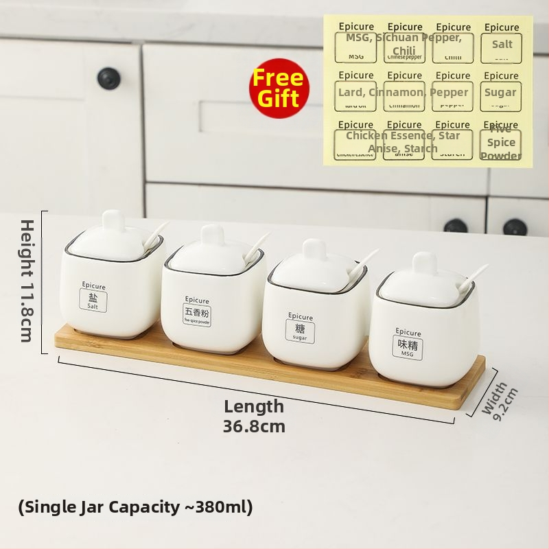 Kerámia fűszers tartó készlet — könnyű luxus stílus, anyag kerámia, testreszabás nélkül