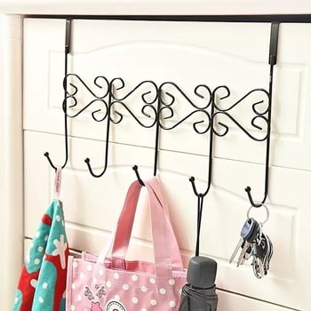 Закачалник за врата без пробиване за кухня и баня, неръждаема стомана, стенен монтаж, без следи, за палта и шапки; CE сертификация; код на продукта 250711baihuo-14lr