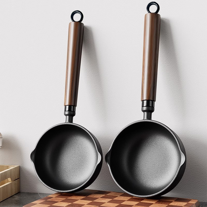 Lijevano željezno duboko tava za izlijevanje ulja, neprijanjajuća, model 985