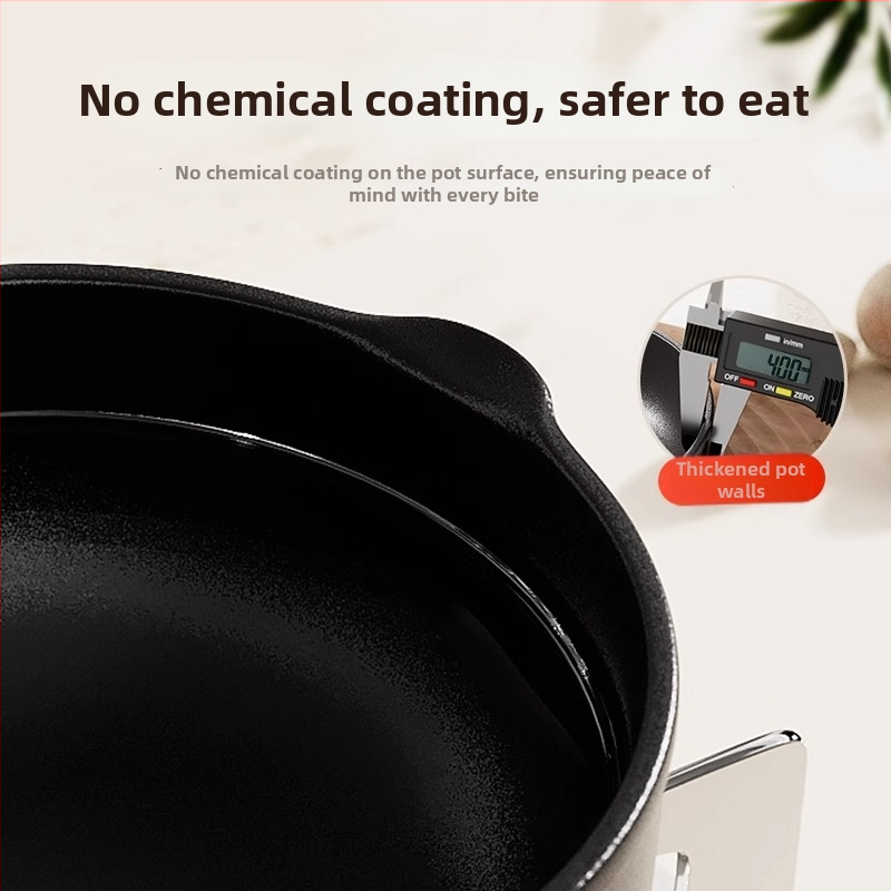 Litínová hlboká panvica na nalievanie oleja, antiadhézna, model 985