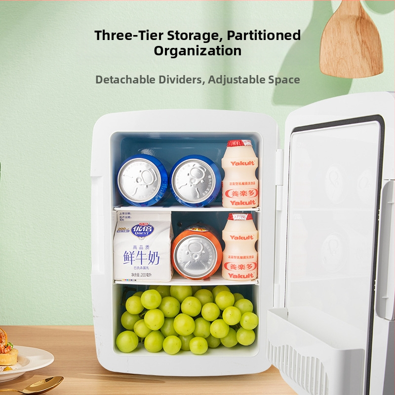 Polovodičná automobilová chladička | 50W, 12V/220V, 2°C chladenie, 65°C ohrev, plastové telo