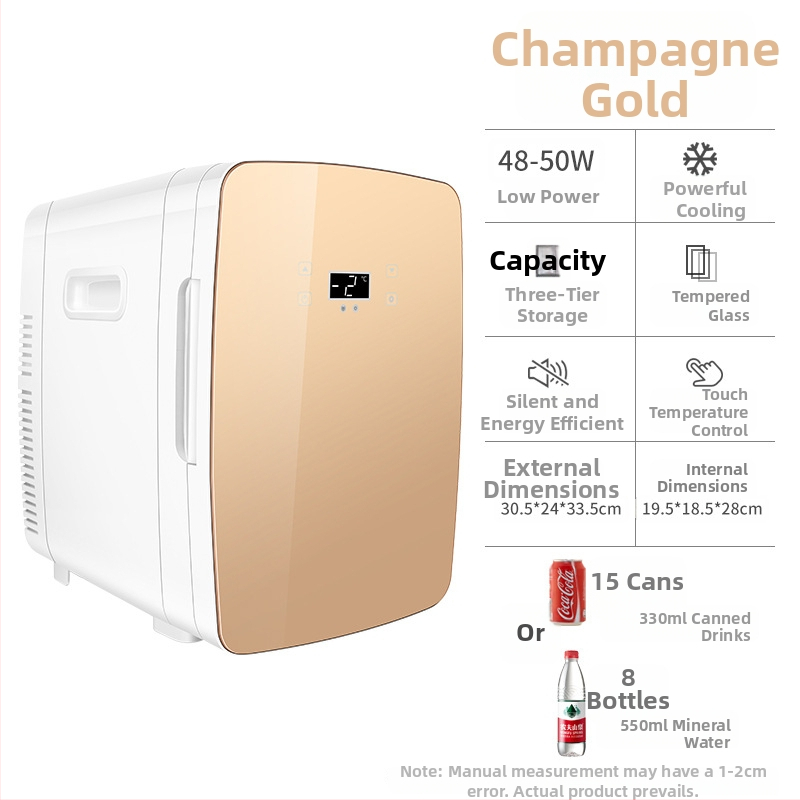 Polovodičná automobilová chladička | 50W, 12V/220V, 2°C chladenie, 65°C ohrev, plastové telo