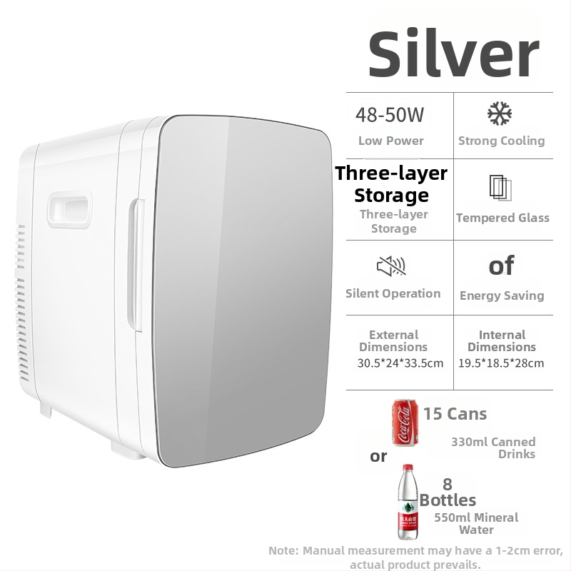 Polovodičná automobilová chladička | 50W, 12V/220V, 2°C chladenie, 65°C ohrev, plastové telo