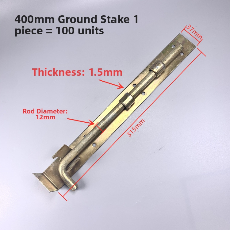 Dapeng galvanizirani željezni zemni zasun, model 250-600, teški mehanizam zatvaranja