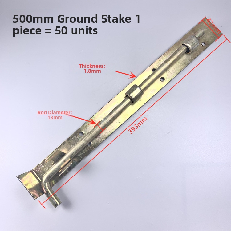 Dapeng galvanizirani željezni zemni zasun, model 250-600, teški mehanizam zatvaranja