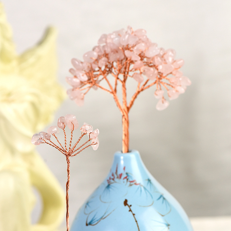 Teáscsésze állvány kristályból – kristály durva kő, új kínai stílus, Zhishanfang márka, nagykereskedelmi csomagolás