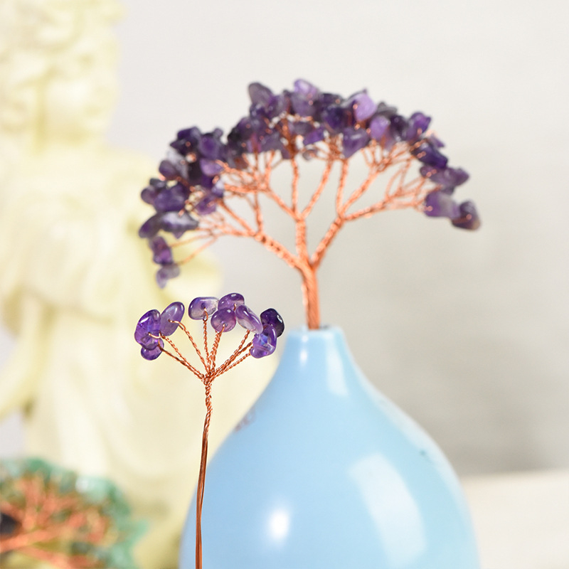 Teáscsésze állvány kristályból – kristály durva kő, új kínai stílus, Zhishanfang márka, nagykereskedelmi csomagolás