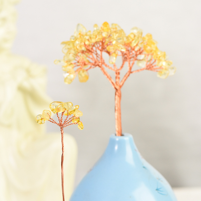 Teáscsésze állvány kristályból – kristály durva kő, új kínai stílus, Zhishanfang márka, nagykereskedelmi csomagolás