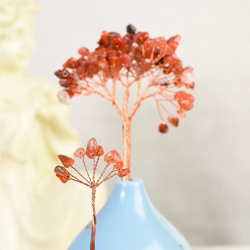 Teáscsésze állvány kristályból – kristály durva kő, új kínai stílus, Zhishanfang márka, nagykereskedelmi csomagolás