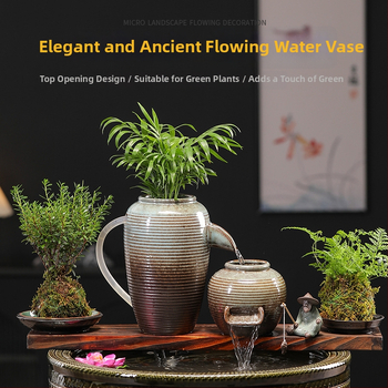 Κεραμικό διακοσμητικό ενυδρείου με γλασαρισμένη επιφάνεια, νέο κινεζικό στυλ, πολύχρωμη γλάσα