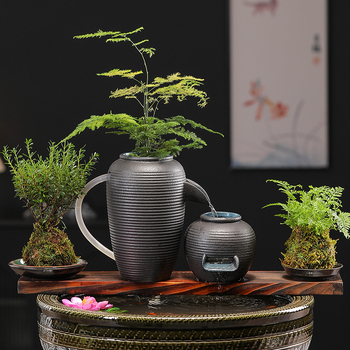 Κεραμικό διακοσμητικό ενυδρείου με γλασαρισμένη επιφάνεια, νέο κινεζικό στυλ, πολύχρωμη γλάσα