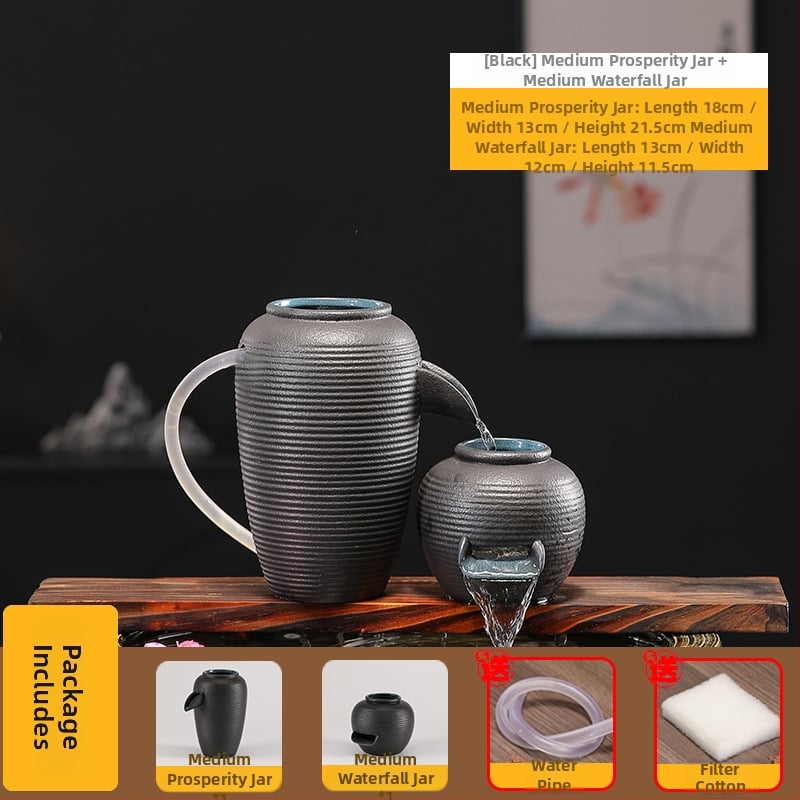 Κεραμικό διακοσμητικό ενυδρείου με γλασαρισμένη επιφάνεια, νέο κινεζικό στυλ, πολύχρωμη γλάσα