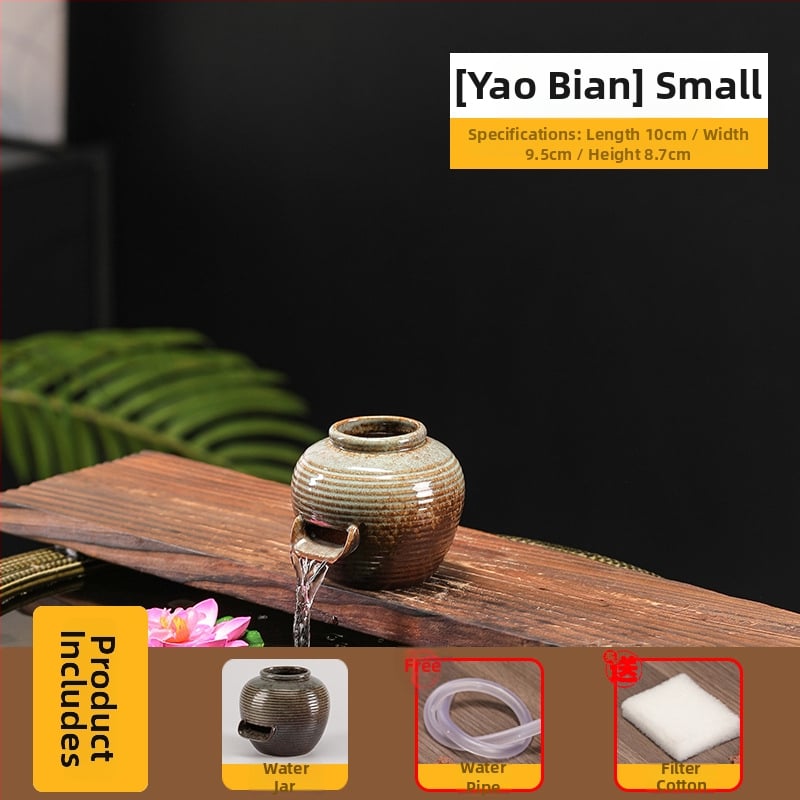 Κεραμικό διακοσμητικό ενυδρείου με γλασαρισμένη επιφάνεια, νέο κινεζικό στυλ, πολύχρωμη γλάσα