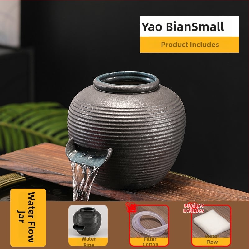 Κεραμικό διακοσμητικό ενυδρείου με γλασαρισμένη επιφάνεια, νέο κινεζικό στυλ, πολύχρωμη γλάσα