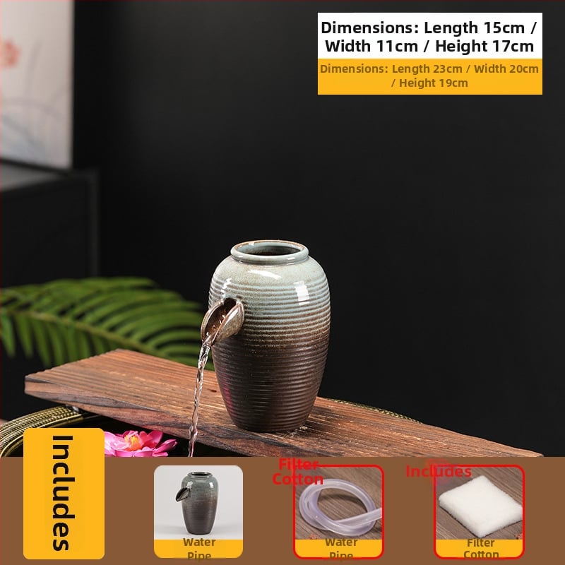 Κεραμικό διακοσμητικό ενυδρείου με γλασαρισμένη επιφάνεια, νέο κινεζικό στυλ, πολύχρωμη γλάσα