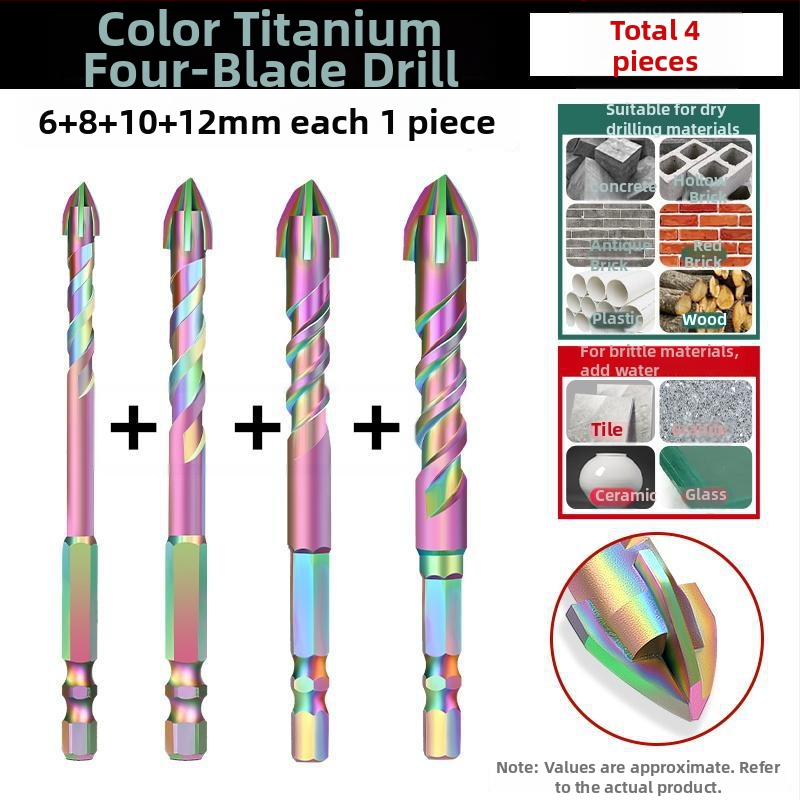 Gold Lion bur excentric cu patru palete pentru plăci, sticlă, marmură și beton – oțel wolfram, foarte dur