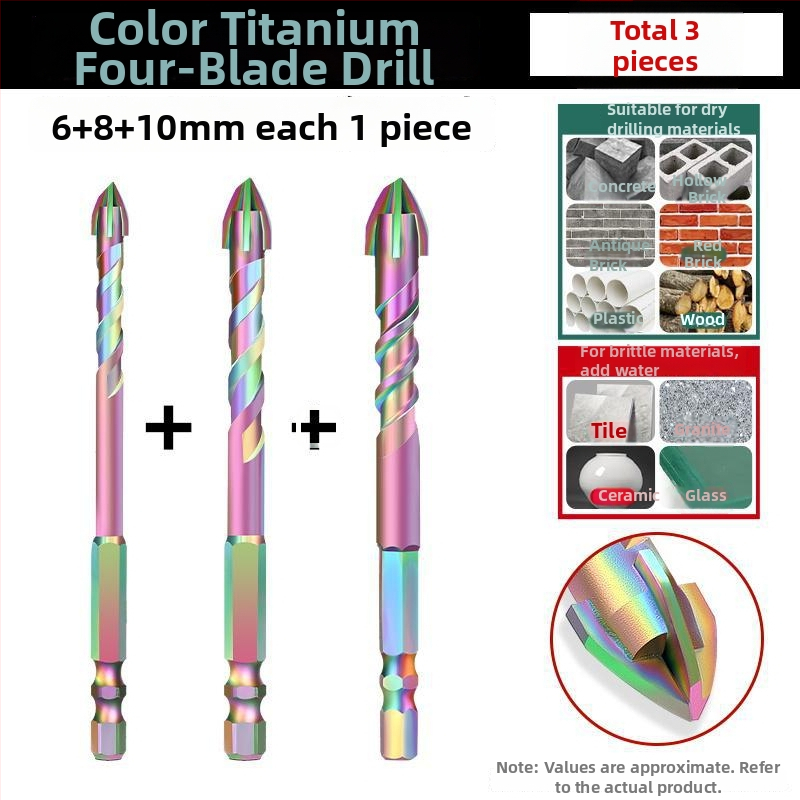 Gold Lion bur excentric cu patru palete pentru plăci, sticlă, marmură și beton – oțel wolfram, foarte dur