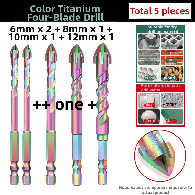 Gold Lion bur excentric cu patru palete pentru plăci, sticlă, marmură și beton – oțel wolfram, foarte dur