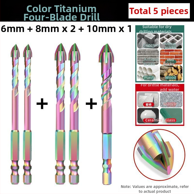 Gold Lion bur excentric cu patru palete pentru plăci, sticlă, marmură și beton – oțel wolfram, foarte dur