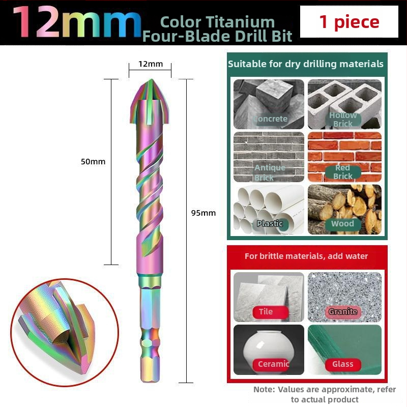 Gold Lion bur excentric cu patru palete pentru plăci, sticlă, marmură și beton – oțel wolfram, foarte dur