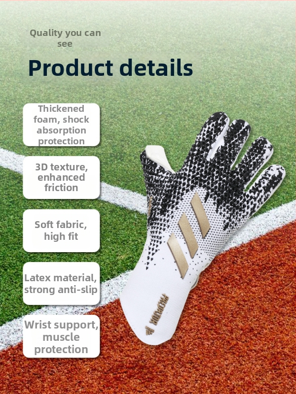 Futbalové brankárske rukavice - guma, unisex, prispôsobiteľné, na zápasy a tréning
