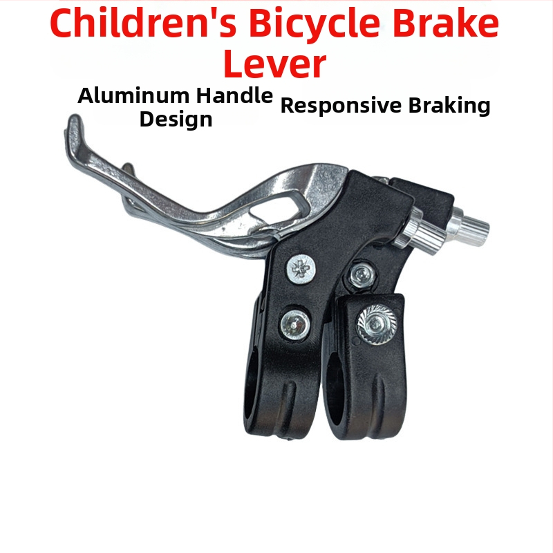 Brzdová páka na bicykel, univerzálna, polyalumíniový model, ovládanie prstami, vhodná pre skladacie, horské a detské bicykle