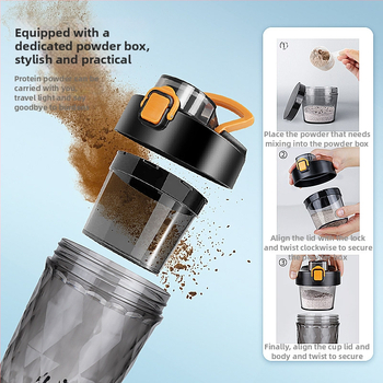 Automatická miešacia šálka nabíjací model — Tritan; Funkcia miešania; Kruhový tvar; Hmotnosť 329 g