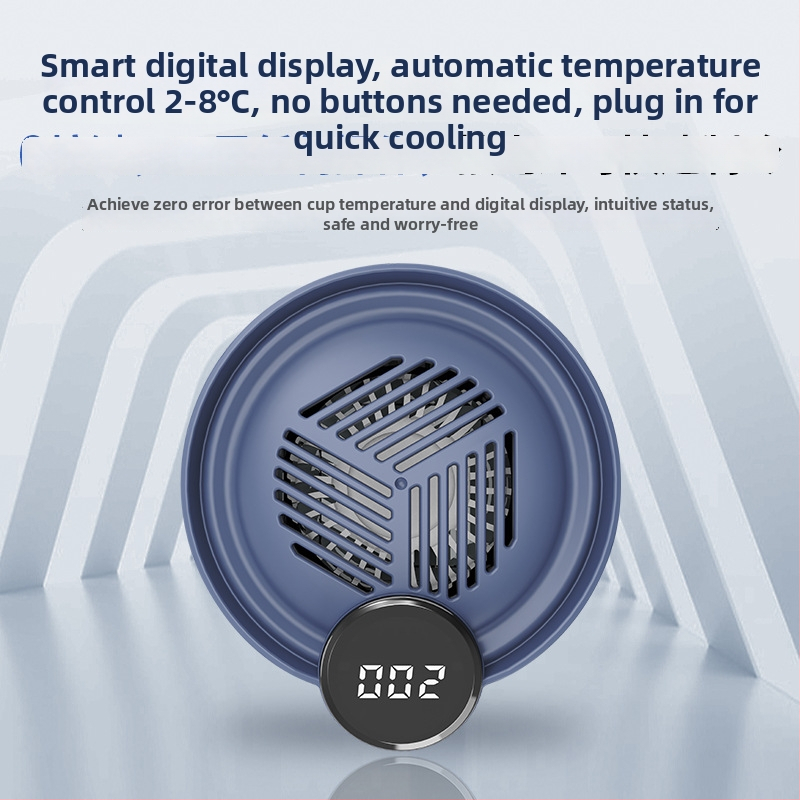 Портативен охладител за инсулин и мини хладилник за лекарства; корпус 304 неръждаема стомана + алуминий; 5V, 10W; минимална температура на охлаждане 2°C; тегло 1 кг