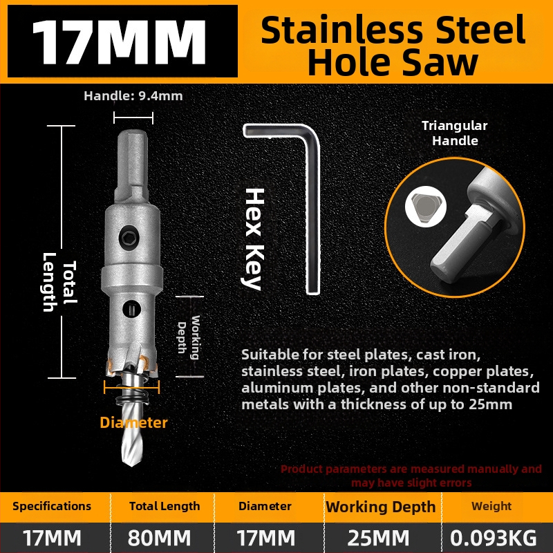 Topson Karbidný Otvárač Dier pre Železo – Priemyselná Kvalita, Odolný voči Opotrebeniu Nerezová Oceľ
