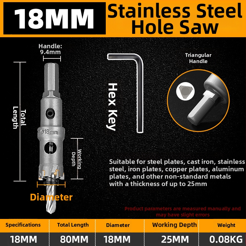 Topson Karbidný Otvárač Dier pre Železo – Priemyselná Kvalita, Odolný voči Opotrebeniu Nerezová Oceľ