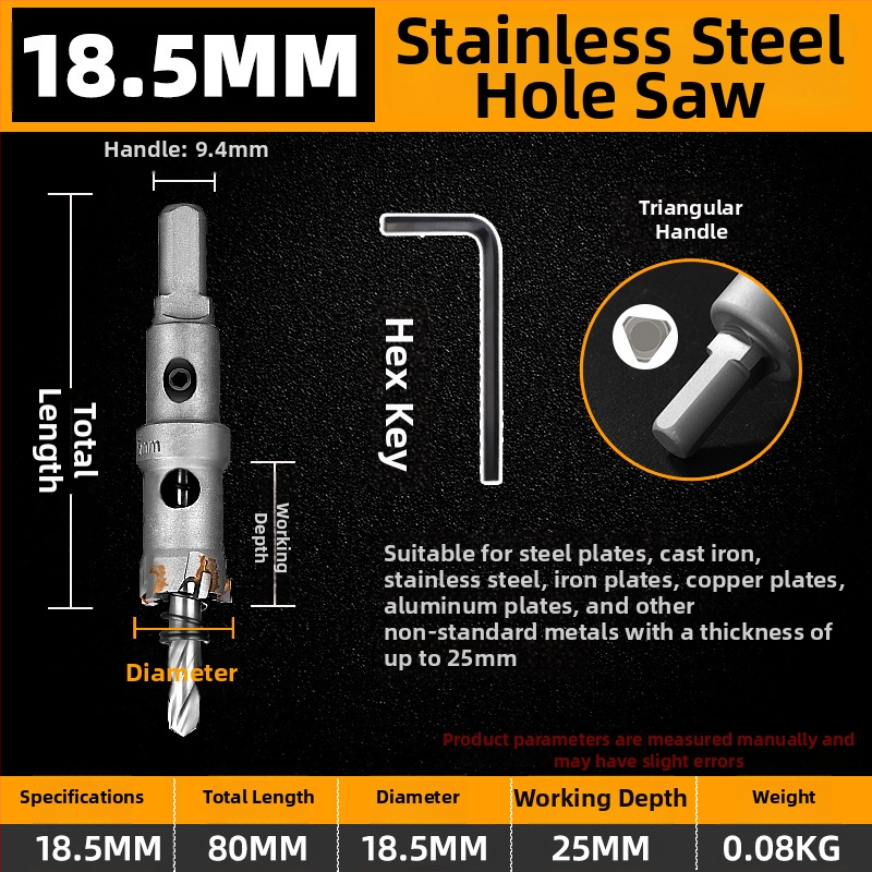 Topson Karbidný Otvárač Dier pre Železo – Priemyselná Kvalita, Odolný voči Opotrebeniu Nerezová Oceľ