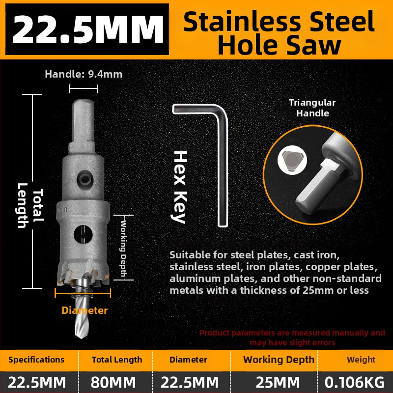 Topson Karbidný Otvárač Dier pre Železo – Priemyselná Kvalita, Odolný voči Opotrebeniu Nerezová Oceľ