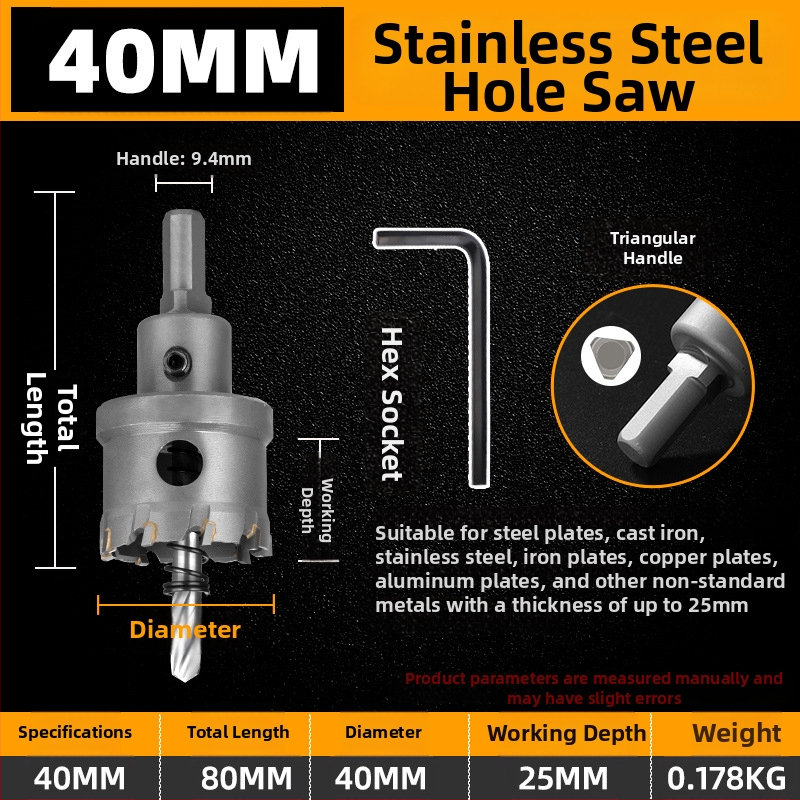 Topson Karbidný Otvárač Dier pre Železo – Priemyselná Kvalita, Odolný voči Opotrebeniu Nerezová Oceľ