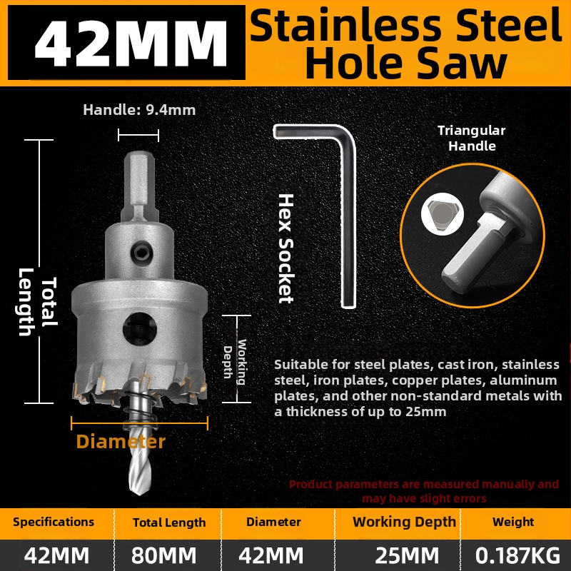 Topson Karbidný Otvárač Dier pre Železo – Priemyselná Kvalita, Odolný voči Opotrebeniu Nerezová Oceľ