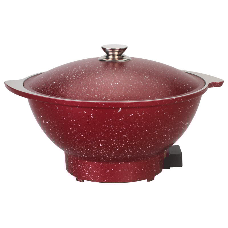 Ηλεκτρική αλουμινένια κατσαρόλα με Xinjiang ρύζι – εθνικός σχεδιασμός, 220V 1500W, πέντε βαθμίδες θερμότητας, πολυλειτουργική για σούπα, μαγείρεμα και σοτάρισμα