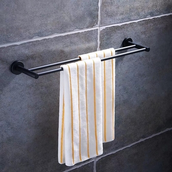 Držač ručnika od nehrđajućeg čelika 304, završni premaz sprejem, moderan stil, šestodijelni set