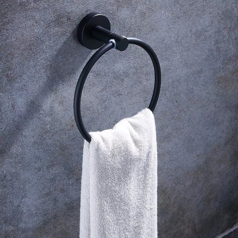 Držač ručnika od nehrđajućeg čelika 304, završni premaz sprejem, moderan stil, šestodijelni set