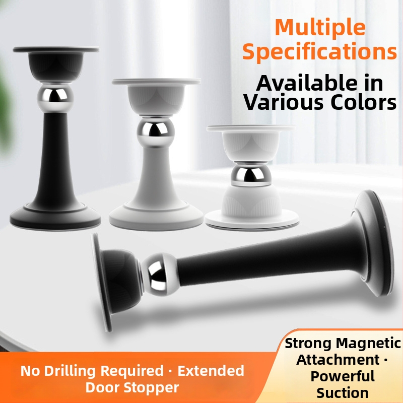 Dverový stopper – Magnetický zarážač na dvere, PP materiál, nástenná montáž, elektroplating povrch, moderný minimalistický dizajn