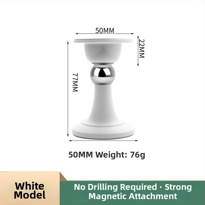 Dverový stopper – Magnetický zarážač na dvere, PP materiál, nástenná montáž, elektroplating povrch, moderný minimalistický dizajn