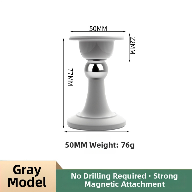 Dverový stopper – Magnetický zarážač na dvere, PP materiál, nástenná montáž, elektroplating povrch, moderný minimalistický dizajn