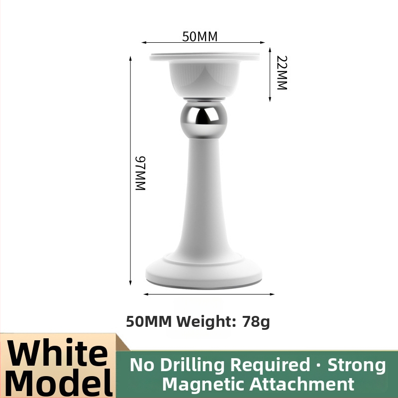 Dverový stopper – Magnetický zarážač na dvere, PP materiál, nástenná montáž, elektroplating povrch, moderný minimalistický dizajn