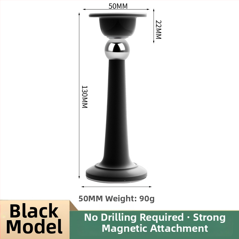 Dverový stopper – Magnetický zarážač na dvere, PP materiál, nástenná montáž, elektroplating povrch, moderný minimalistický dizajn