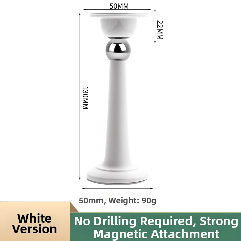 Dverový stopper – Magnetický zarážač na dvere, PP materiál, nástenná montáž, elektroplating povrch, moderný minimalistický dizajn