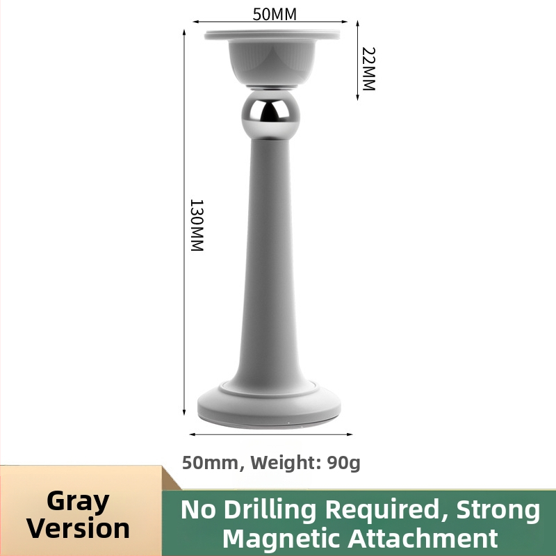 Dverový stopper – Magnetický zarážač na dvere, PP materiál, nástenná montáž, elektroplating povrch, moderný minimalistický dizajn