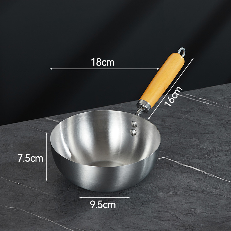 Wok od nehrđajućeg čelika 430, bez premazivanja, s jednim dnom i staklenim poklopcem