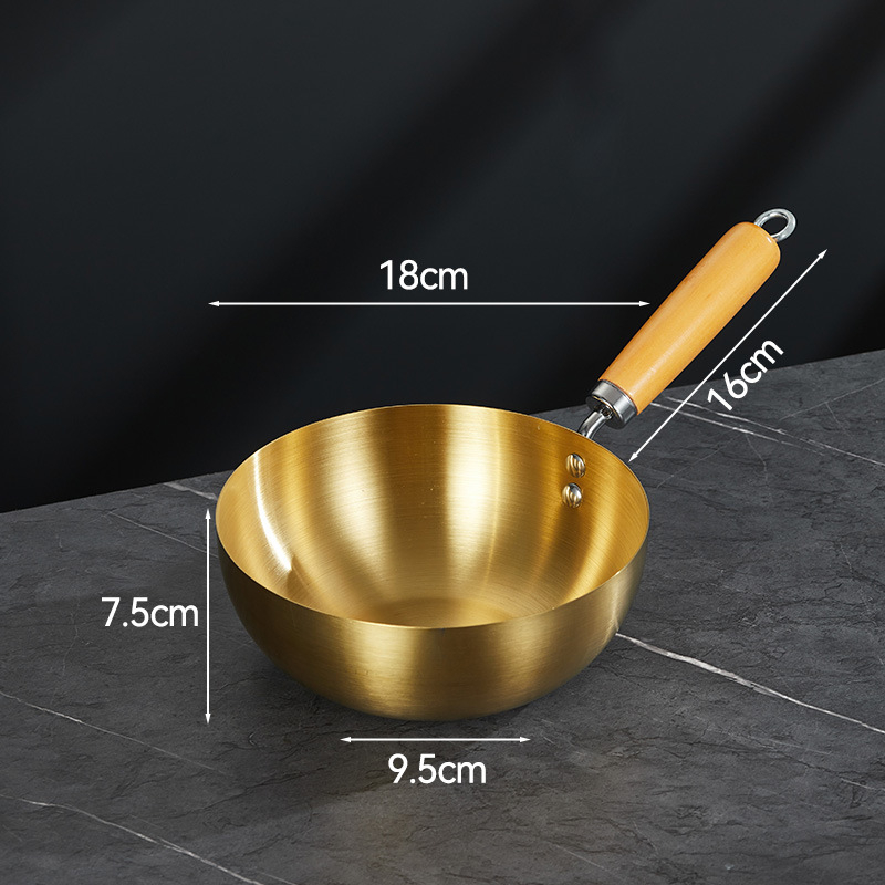 Wok od nehrđajućeg čelika 430, bez premazivanja, s jednim dnom i staklenim poklopcem