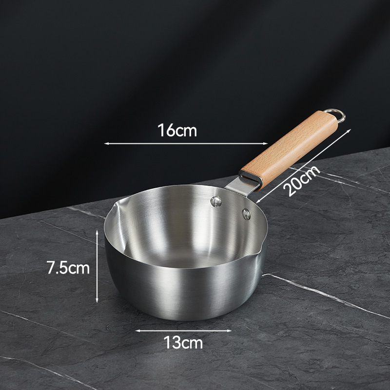 Wok od nehrđajućeg čelika 430, bez premazivanja, s jednim dnom i staklenim poklopcem