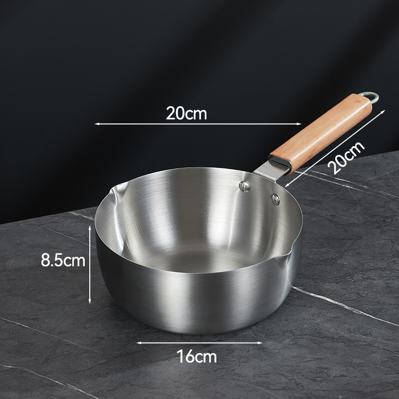 Wok od nehrđajućeg čelika 430, bez premazivanja, s jednim dnom i staklenim poklopcem